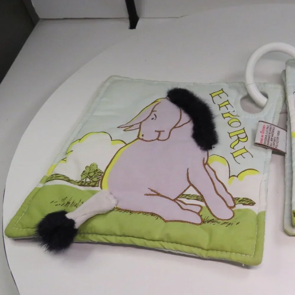 Classic Winnie the Pooh Fabric Book with rattle inside GUND